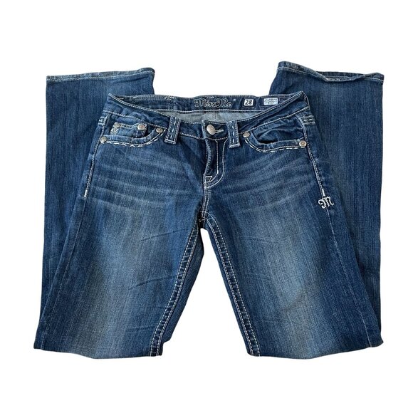 Miss Me Boot Jeans Women's Size 28 Measuring 30x32 Western Cowgirl Style Denim - Picture 4 of 7